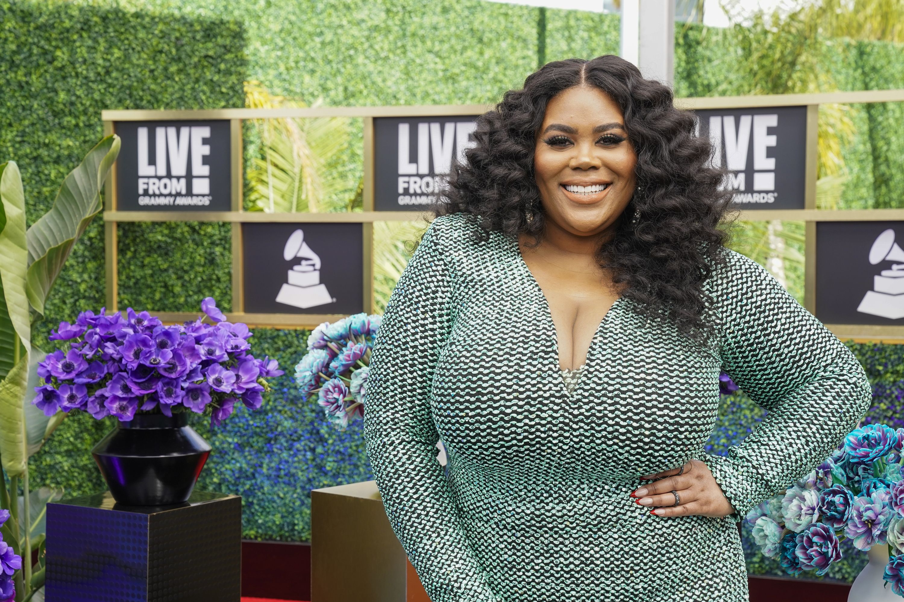 E! LIVE FROM THE RED CARPET -- 2021 Grammy Awards -- Pictured: E! Nightly Pop Co-Host, Nina Parker -- (Photo By: Erik Voake/E! Entertainment/NBCU Photo Bank via Getty Images)