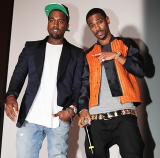 Big Sean the Don and Kanye West - G.O.O.D. Music's golden child Big Sean is one of the flyest dudes in the biz when it comes to fashion, but he's also a go-to lyricist that fans can count on for thoughtful and punchline bars. This is probably why Kanye West took him in, nurtured his talent and unleashed a beast!&nbsp;  (Photo: Johnny Nunez/WireImage)