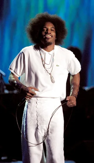 Andre 3000 - OutKast performs their hit &quot;So Fresh and So Clean&quot; and&nbsp;win the Best Male Group and Video of the Year awards for &quot;Ms. Jackson.&quot;&nbsp;&nbsp; (Photo: Ethan Miller /Landov/REUTERS)