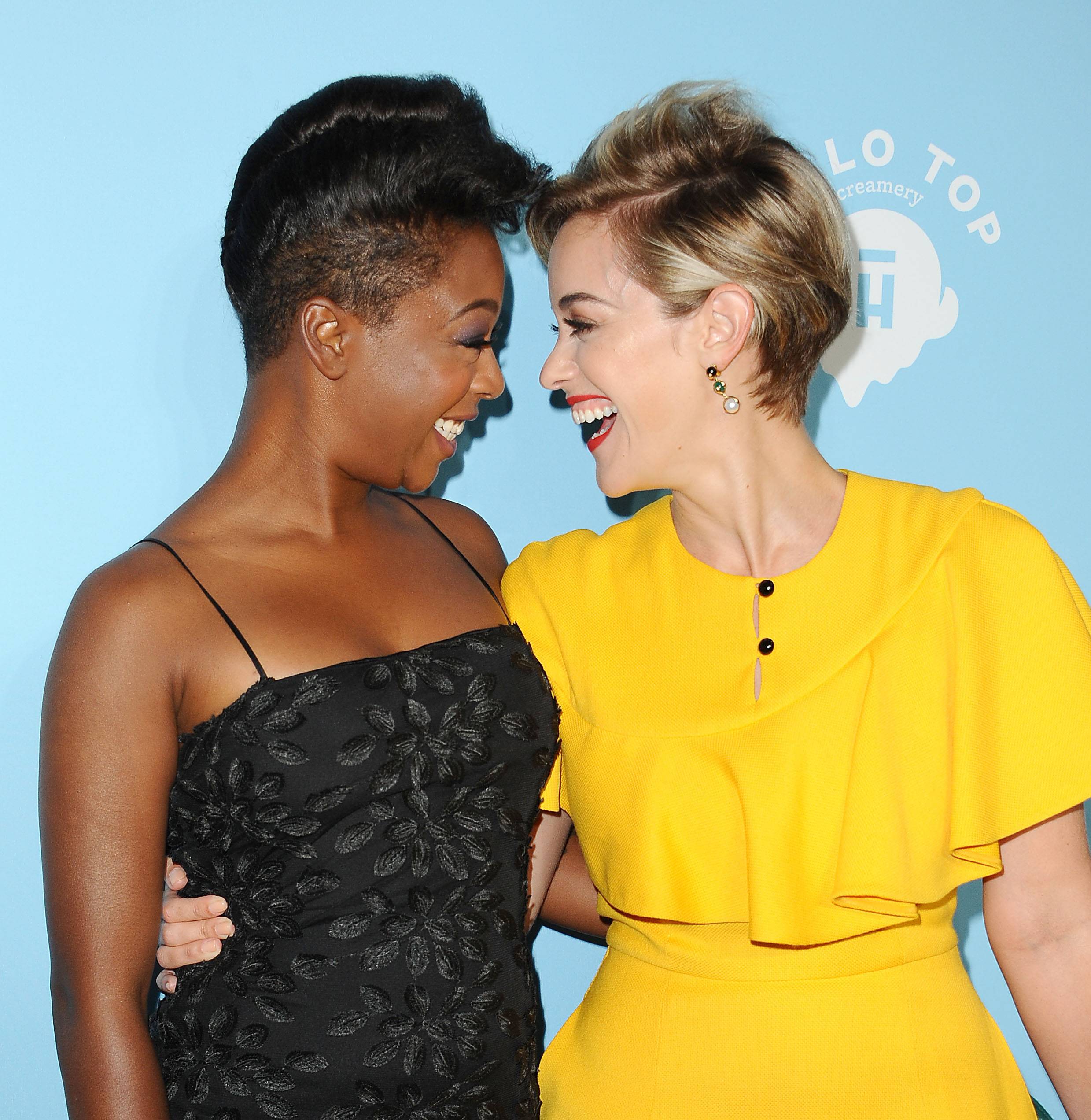 Samira Wiley and Lauren Morelli on BET Buzz 2021