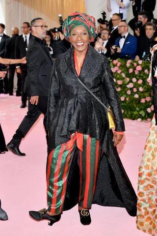 Bethann Hardison in Gucci X Dapper Dan - (Photo: Dia Dipasupil/FilmMagic)&nbsp;