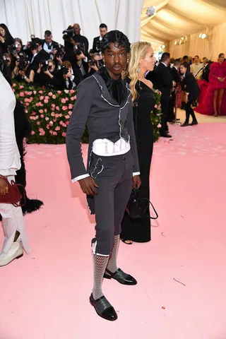 Ashton Sanders in Telfar - (Photo: Dimitrios Kambouris/Getty Images for The Met Museum/Vogue)&nbsp;