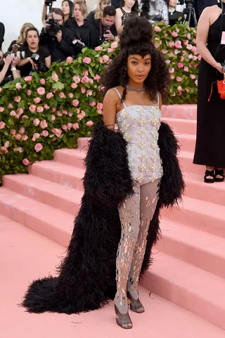 Yara Shahidi in custom Prada - (Photo: Jamie McCarthy/Getty Images)&nbsp;