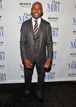 Romany Malco - The actor added extra shine to his baldie by polishing up in a pinstripe suit and tie.(Photo: Fernando Leon/Getty Images)