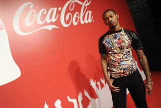 Too Focused - W.O.W. contestant Malik Davage gives the camera the "blue steel" glare before he hits the 106 &amp; Park stage.  (Photo: John Ricard / BET)