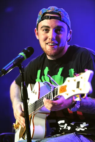 "Goosebumpz" - Mac Miller&nbsp;picks up the pace for a last-minute cinematic climax with this first bonus track. His flow pattern is as hurried as his warning: "Better act right because I slap dy--s."&nbsp;(Photo: WENN)