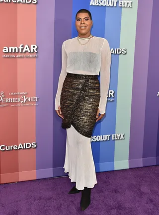 Snatched In Chanel - We love a good ole EJ slay! EJ stepped out for the 2019 amFAR Gala in Los Angeles serving in this PF19 Chanel look. EJ made sure we all knew that waist is snatched by cinching this white linen dress with a mini skirt. A look! (Photo: Axelle/Bauer-Griffin/FilmMagic)&nbsp;