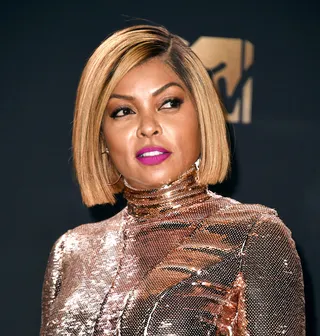 Taraji P. Henson - Actress Taraji P. Henson attends the 2017 MTV Movie and TV Awards with a blonde bob and golden dress. Shining amongst the stars!(Photo: Alberto E. Rodriguez/Getty Images)&nbsp;