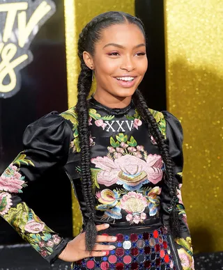 Yara Long Stockings - Actress Yara Shahidi attends the 2017 MTV Movie and TV Awards.(Photo: Matt Winkelmeyer/Getty Images)