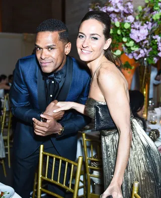 Maxwell and Celine Crosa di Vergagni - Maxwell and Celine Crosa di Vergagni posed for a picture together at Gotham Cares Inaugural Gala Fundraiser for the Syrian Humanitarian Crisis in New York.&nbsp;(Photo: Griffin Lipson/BFA/REX/Shutterstock)