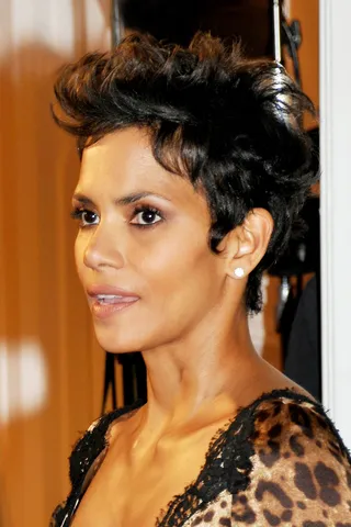 Halle Berry’s Razor Cut - The actress paired her infamous cropped layered cut with a tight leopard dress for an awards gala back in April. The volume and texture make this sharp 'do a winner. &nbsp;  (Photo: Koi Sojer, PacificCoastNews.com)