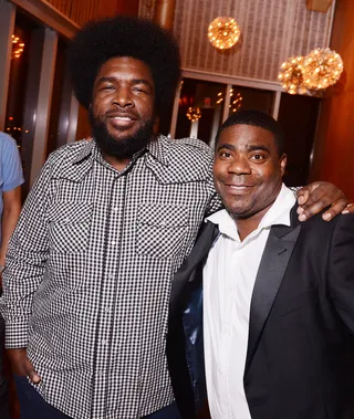 Star Power - Questlove of the Roots and actor Tracy Morgan attend the Ghetto Film School Annual Benefit Gala Celebrating Cinematic Education at the Standard Hotel in New York City.    (Photo: Stephen Lovekin/Getty Images)