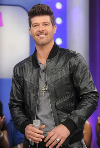 Robin Thicke on being asked if he could have collaborated with Justin Timberlake on the single “Suit &amp; Tie":&nbsp; - “Oh I don't know. There's just too much whiteness in one video. The good thing is that there's room for everybody's greatness to be realized and appreciated.”&nbsp;(photo: John Ricard / BET).