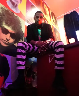 Fabolous - Fabolous arrived at the City Gear Player's Lounge event at the Gravier Street Social Club presented by Courvoisier Cognac as guests enjoyed Courvoisier Cognac VSOP cocktails throughout the evening. (Photo: Nick Brazinsky)