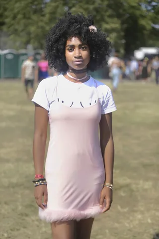 Afropunk Attendee - (Photo: Caleb Davis/BET)