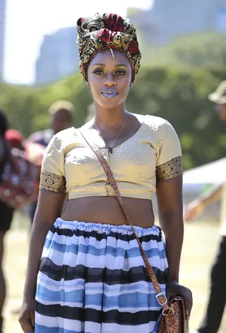 Afropunk Attendee - (Photo: Caleb Davis/BET)