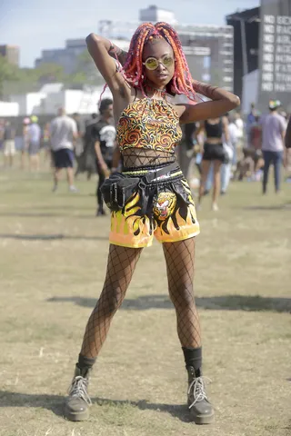 Afropunk Attendee - (Photo: Caleb Davis/BET)