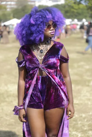 Afropunk Attendee - (Photo: Caleb Davis/BET)