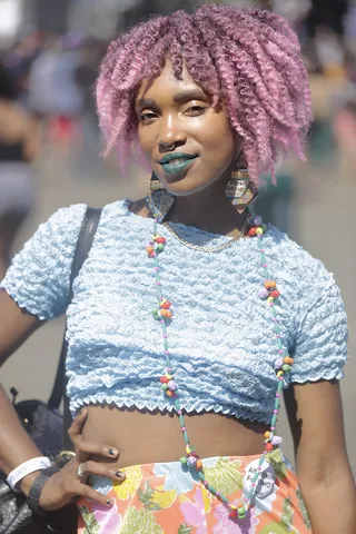 Afropunk Attendee - (Photo: Caleb Davis/BET)