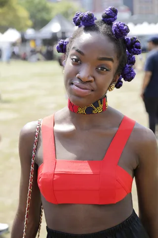 Afropunk Attendee - (Photo: Caleb Davis/BET)