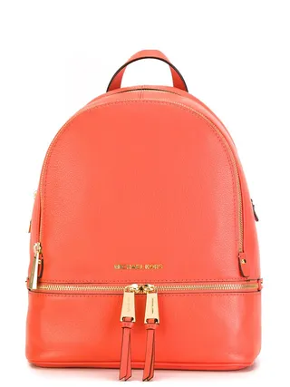 Michael Michael Kors Rhea Backpack ($329) - Now you can carry one of your faves on your back too with this brightly-colored zippered bag.&nbsp;(Photo: Michael Kors)