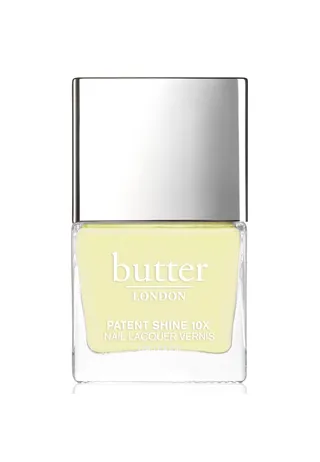 Butter London Patent Shine 10X Nail Lacquer in Lemon Drop ($18) - Ease into the trend with this gentle yellow polish.(Photo: Butter London)