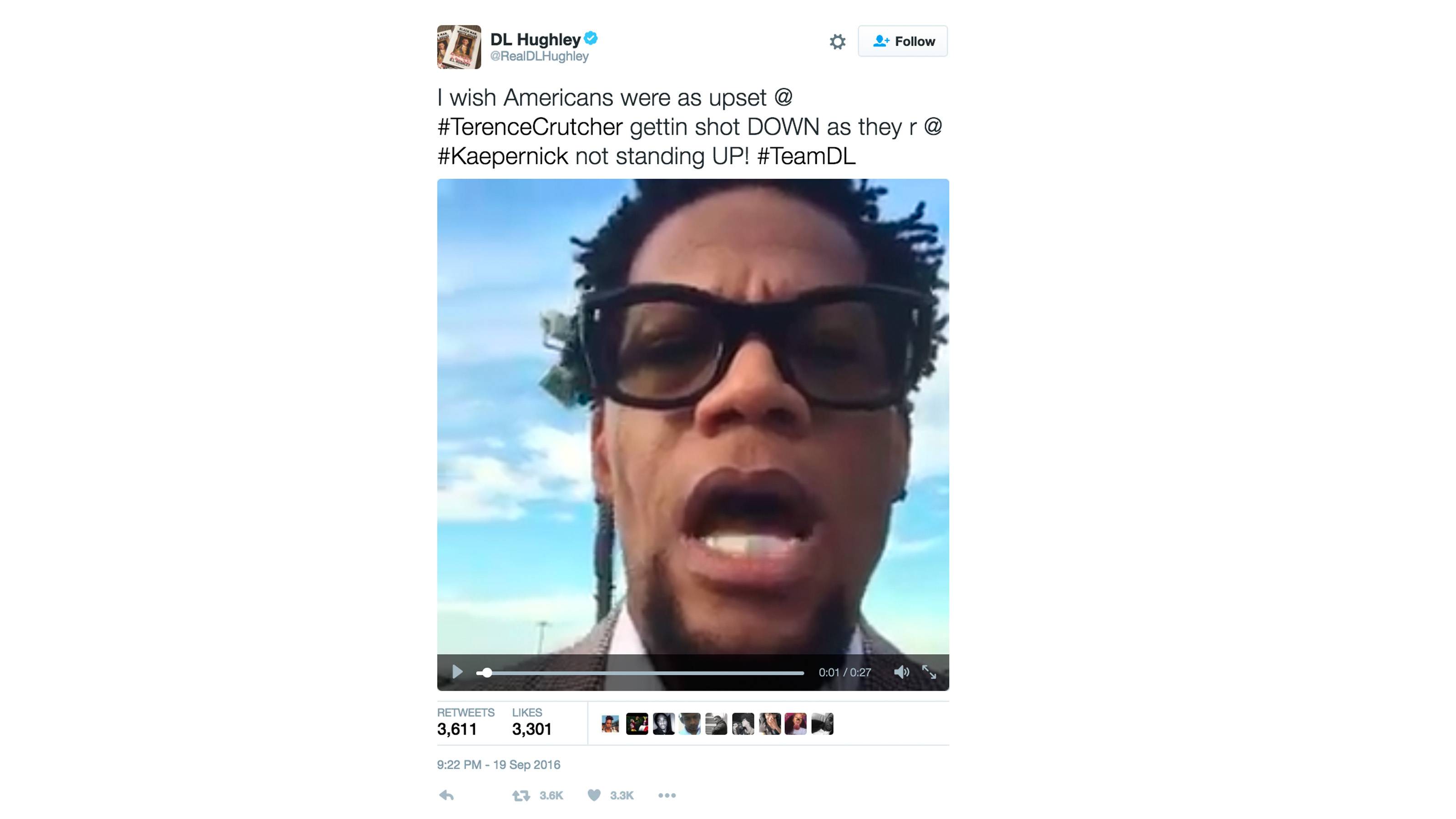DL Hughley - Food for thought.(Photo: DL Hughley via Twitter)