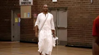 Boris's New Threads - We guess Sunset Jesus inpired him to switch looks.(Photo: BET)