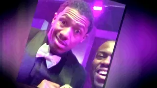 Selfie Respect? - So Kevin's inability to remember has spurned a love fest with Nick Cannon. (Photo: BET)