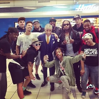 Wiz Khalifa - Wiz and Jeezy stopped in St. Louis last week for their&nbsp;Under the Influence Tour and the Pittsburgh MC called for a moment of silence for the slain teen. He wore a T-shirt that read &quot;Don't Shoot&quot; on the front and &quot;#RIPMIKEBROWN&quot; on the back. &nbsp;&nbsp;(Photo: Rev Al Sharpton via Instagram)