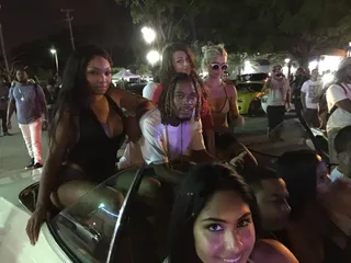 Trap Queens - Fetty Wap looks to be in good company as he prepares for a take.  (Photo: Jerry Bagley)