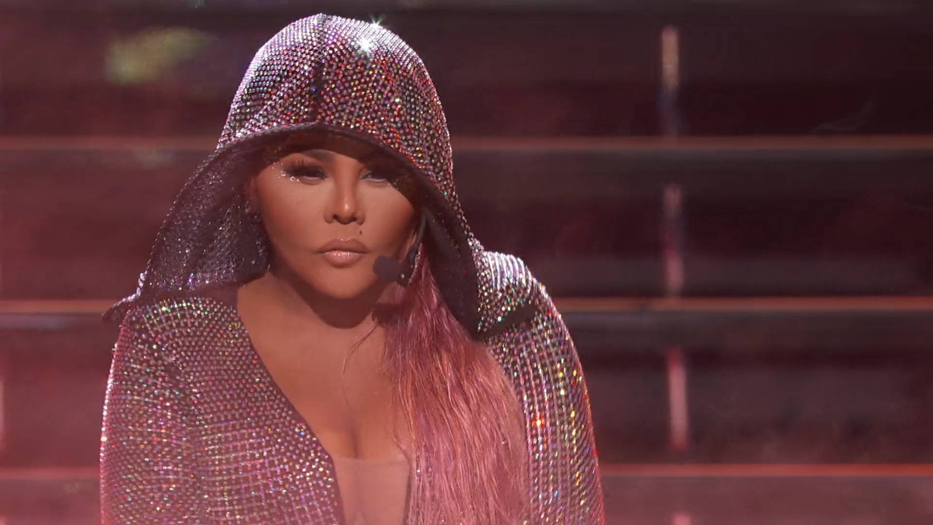 Lil Kim on the 2019 BET Hip Hop Awards.