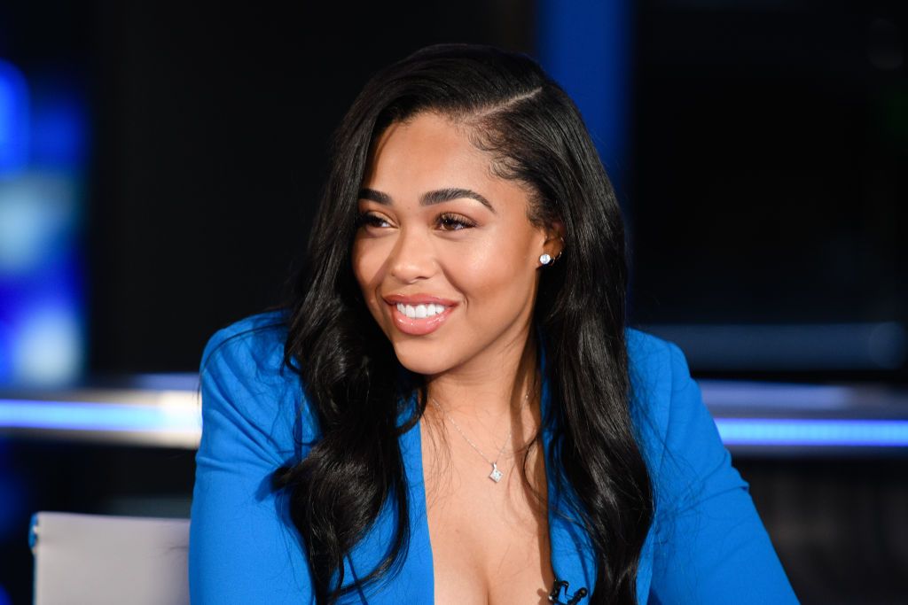 BURBANK, CALIFORNIA - DECEMBER 11: Jordyn Woods visits "Extra" at Burbank Studios on December 11, 2019 in Burbank, California. (Photo by Noel Vasquez/Getty Images)