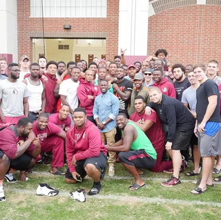 Love for the Team - The FSU Seminoles show up to show love for Kevin after his show.  (Photo: Kevin Hart via Instagram)&nbsp;
