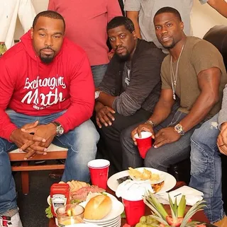 Kickin' It With the Crew - Always a good time with the team.  (Photo: Kevin Hart via Instagram)&nbsp;