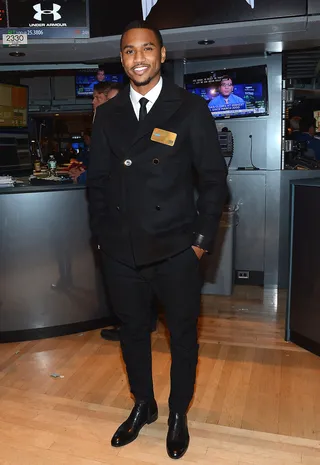 Trigga the Bell - Singer/songwriter Trey Songz rings the Closing Bell at the New York Stock Exchange in New York City.(Photo: Slaven Vlasic/Getty Images)