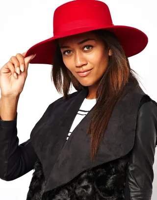 Fantastic Red ($16) - Want to spice up your everyday look? Bring the noise on a gray winter day with this red floppy from River Island. (Photo: Asos)
