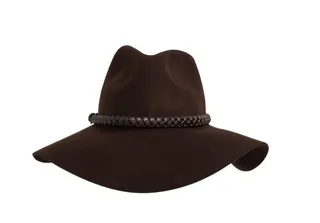 The Boho Chic ($43) - This floppy fedora comes with a braided leather trim and can be nicely paired with your favorite riding boots.   (Photo: Polyvore)