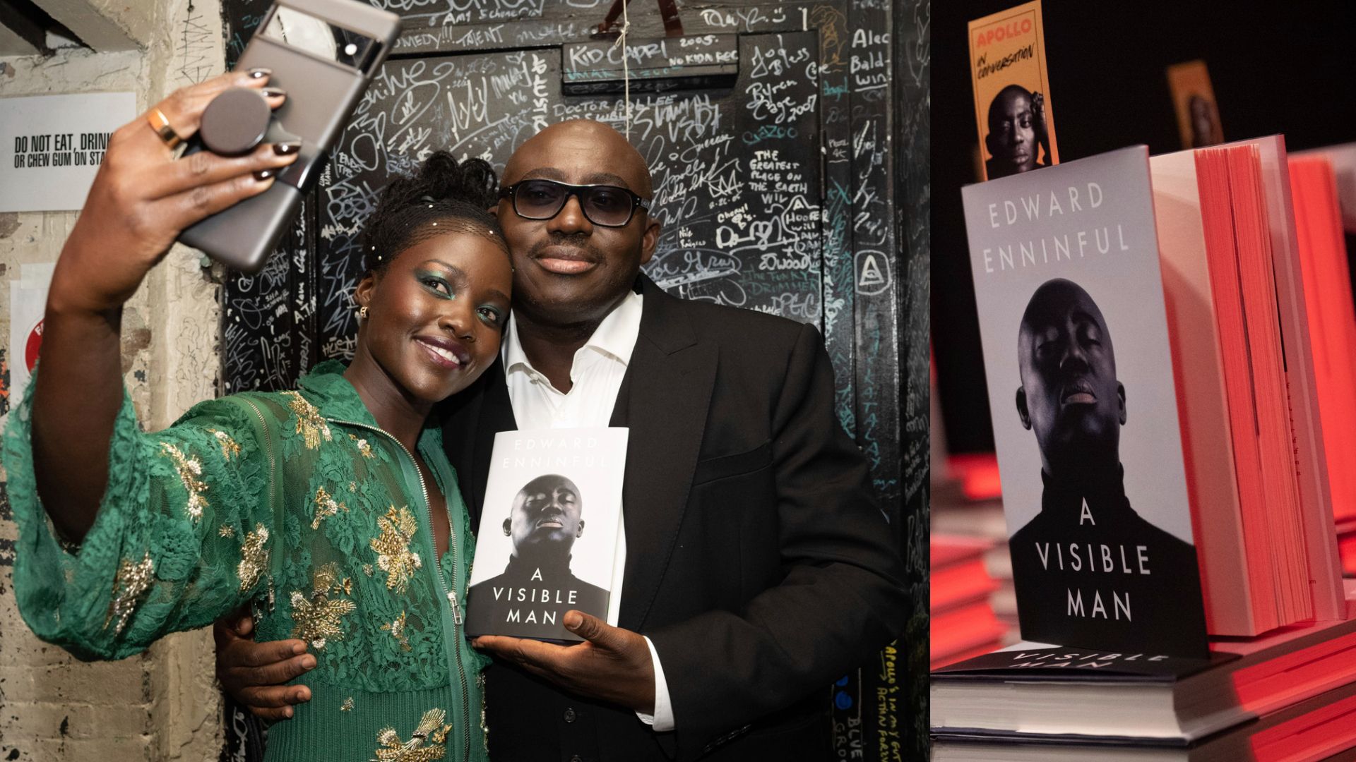 Lupita Nyong'o and Edward Enninful 