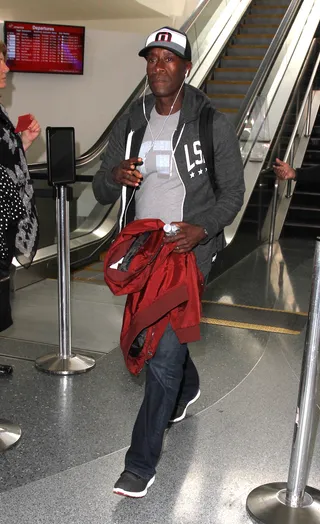 Don Cheadle - Don Cheadle arriving at LAX airport.(Photo: WENN.com)