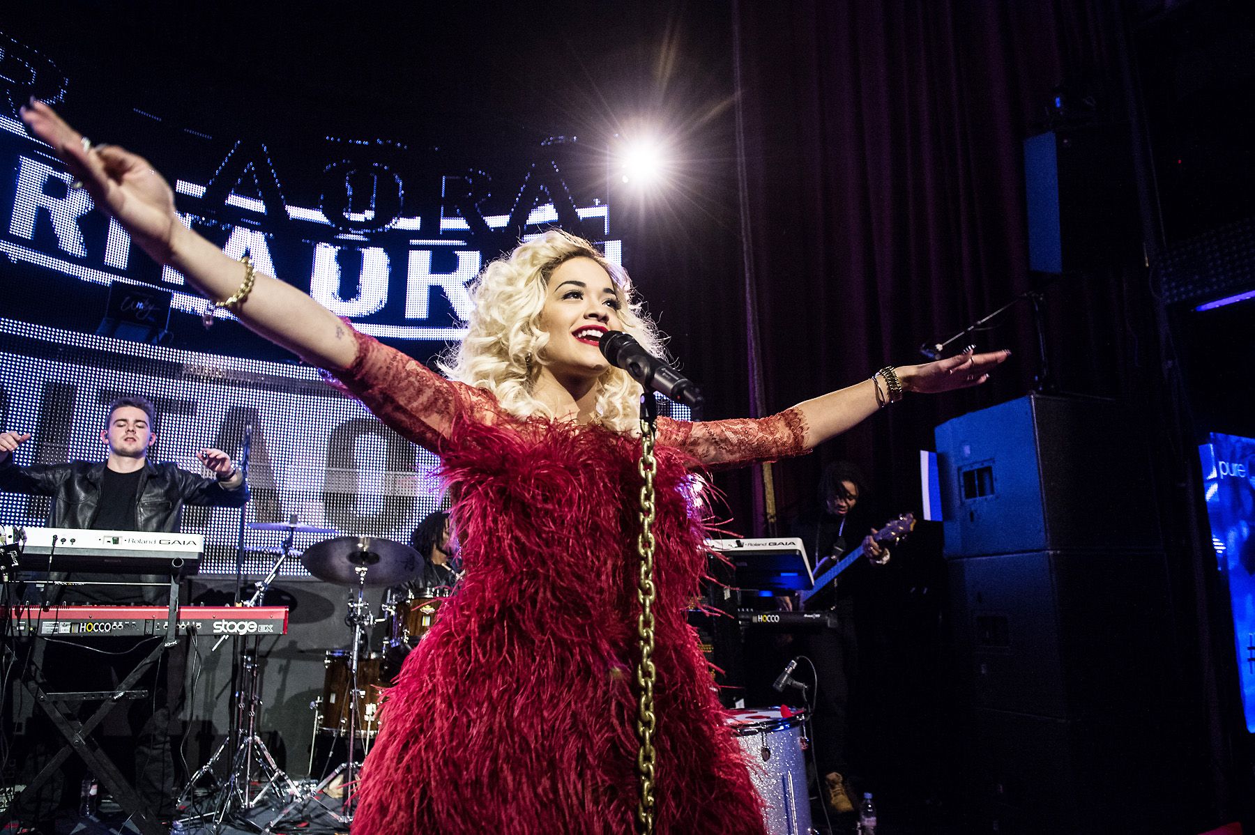 Belt It Out - - Image 1 from Out and About: Rita Ora Serenades the City ...