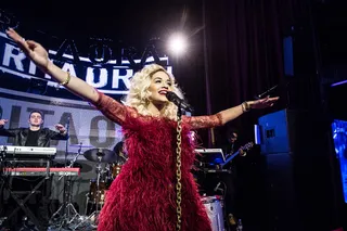 Belt It Out - Rita Ora takes center stage at the VIP Room Paris in Paris.(Photo: David Wolff - Patrick/WireImage)