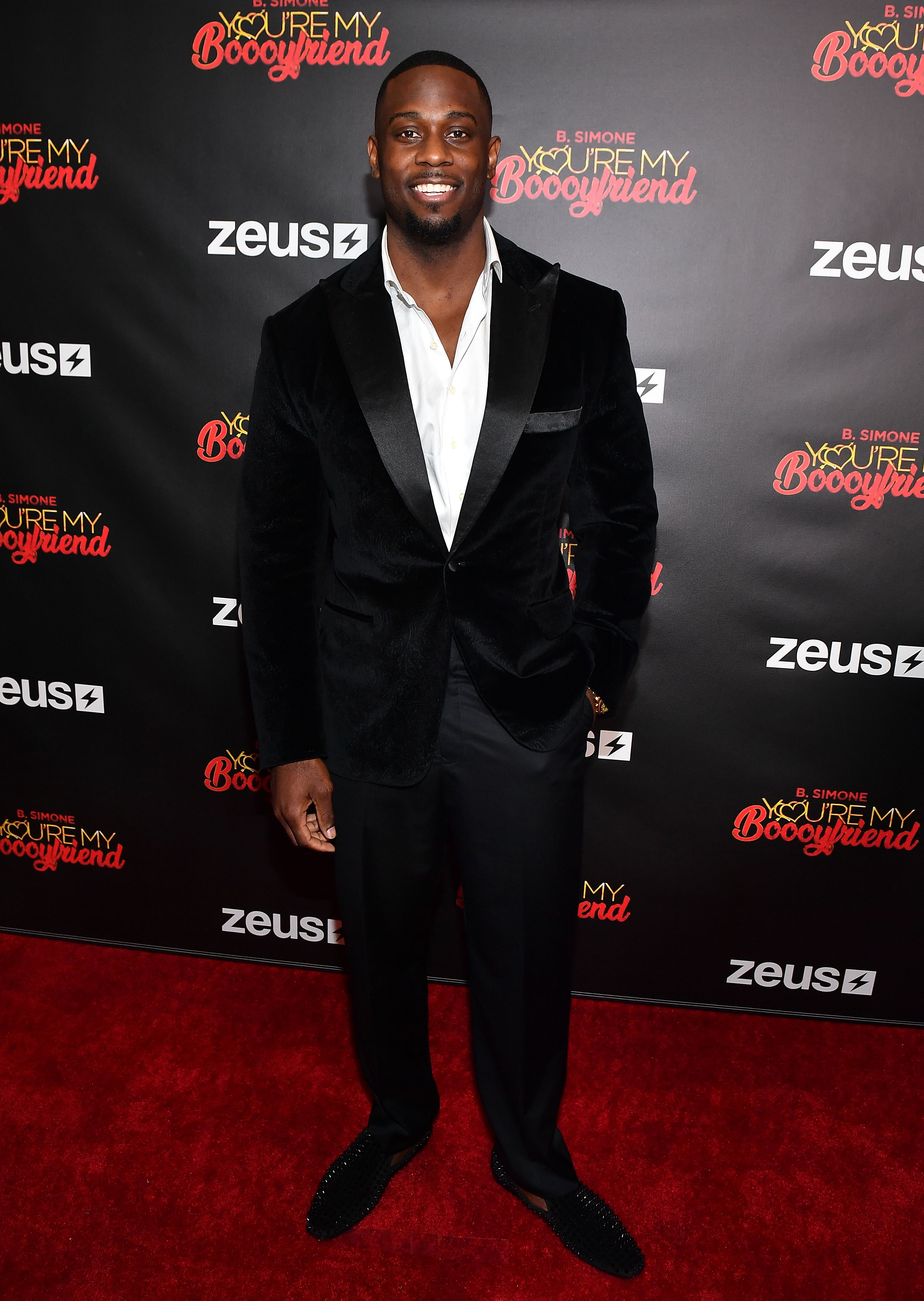 ATLANTA, GEORGIA - MARCH 10:   Author Derrick Jaxn attends Zeus Network presents "You're My Boooyfriend" Atlanta screening at Regal Atlantic Station on March 10, 2019 in Atlanta, Georgia. (Photo by Paras Griffin/Getty Images)