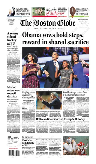 The Boston Globe - (Photo: Newseum.com)