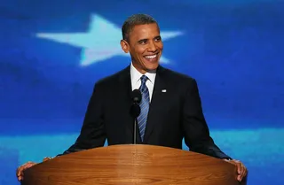 “I’m no longer just a candidate. I’m the president.” - President Barack Obama took the stage to accept the nomination for president and gave voters a glimpse into his plans for the next four years. (Photo: Alex Wong/Getty Images)