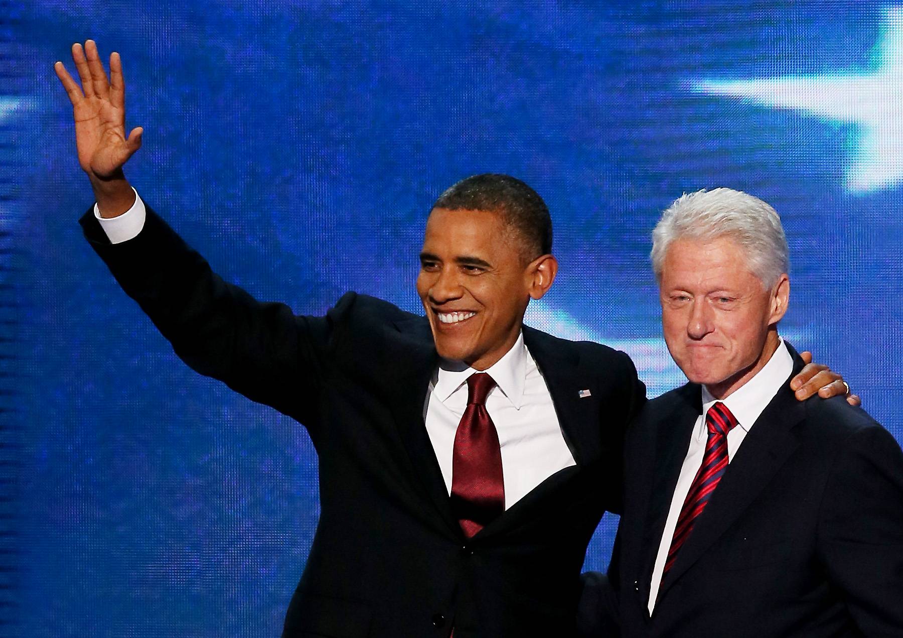 Barack Obama and Bill Clinton