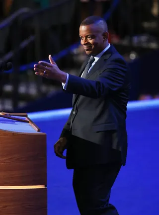 Foxx Welcomes Delegates - Mayor of Charlotte Anthony R. Foxx made sure to raise the profile of his city while advocating on behalf of the president. &nbsp; (Photo: Streeter Lecka/Getty Images)