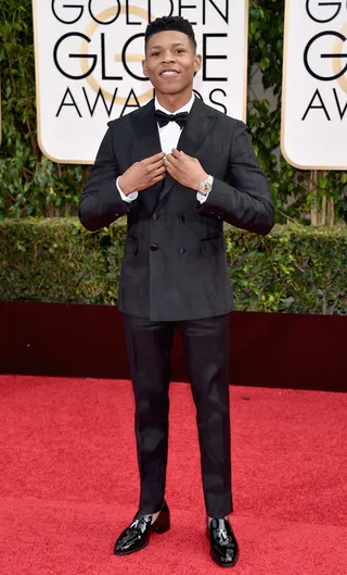 Bryshere Y. Gray - The Empire star knows he looks sharp in his finest evening wear.&nbsp;(Photo: John Shearer/Getty Images)