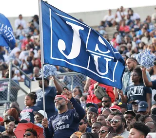 JacksonsthomecomingJSU Flag in Stands.jpg