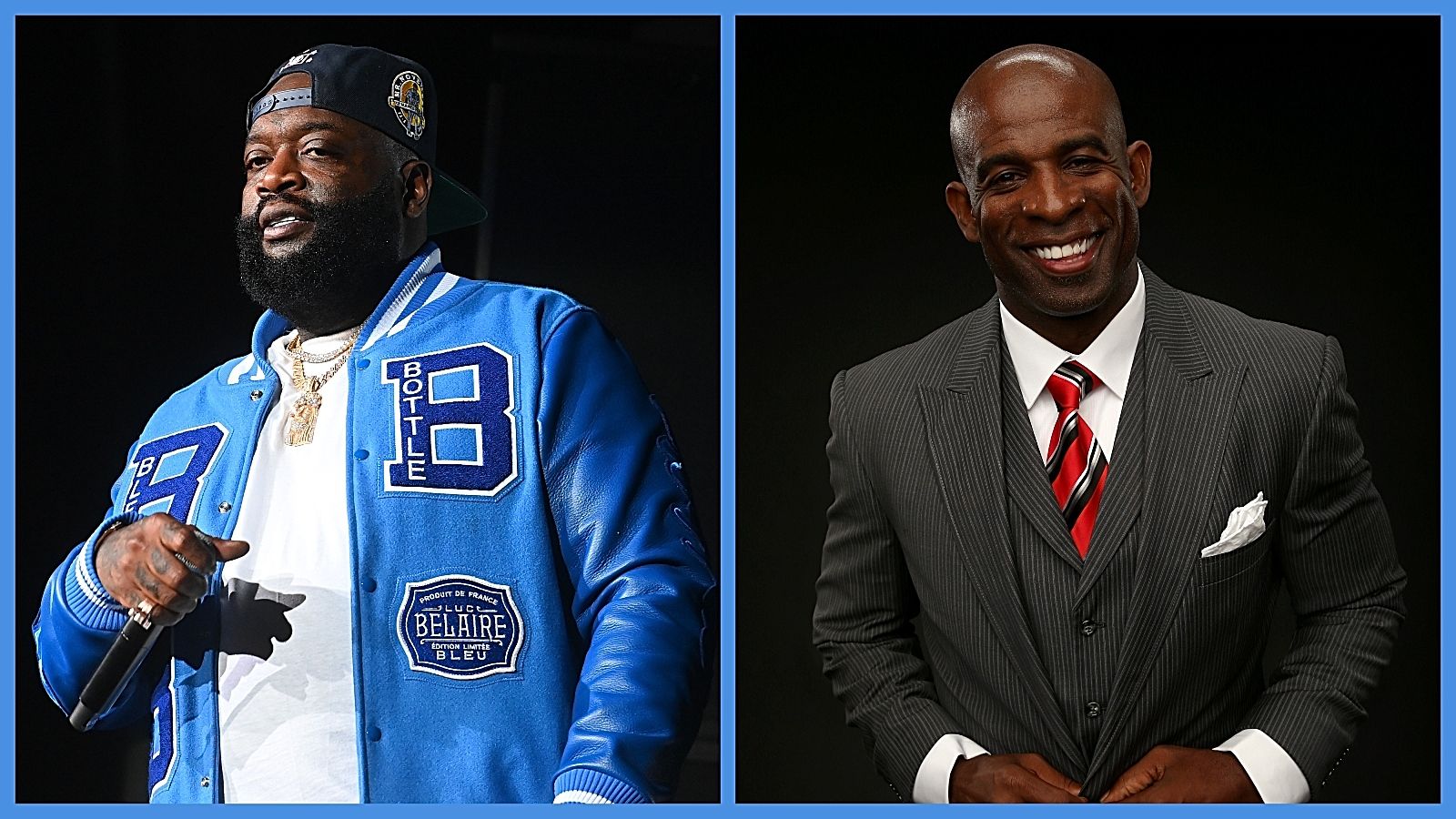Rapper Rick Ross, Deion Sanders 